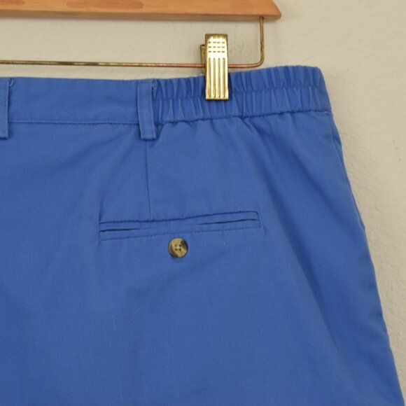 Vintage Plus-Size 90s Karen Scott Blue Pleated Shorts size 18 | 36 waist - Picture 10 of 10